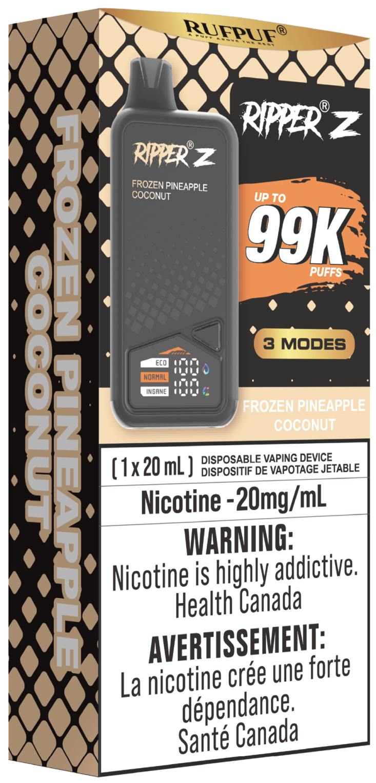 RUFPUF RIPPER Z 99K Disposable Vape Frozen Pineapple Coconut