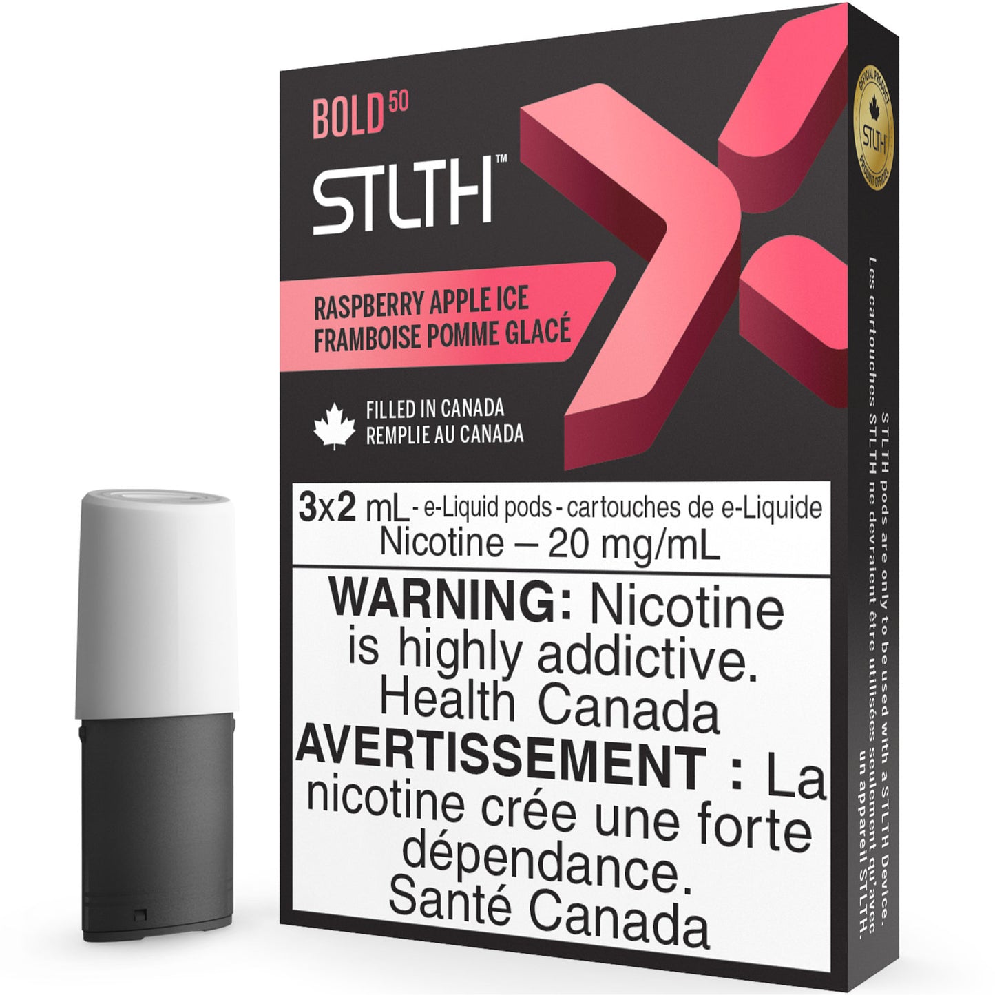 Raspberry Apple Ice STLTH X Pod Pack BOLD 50