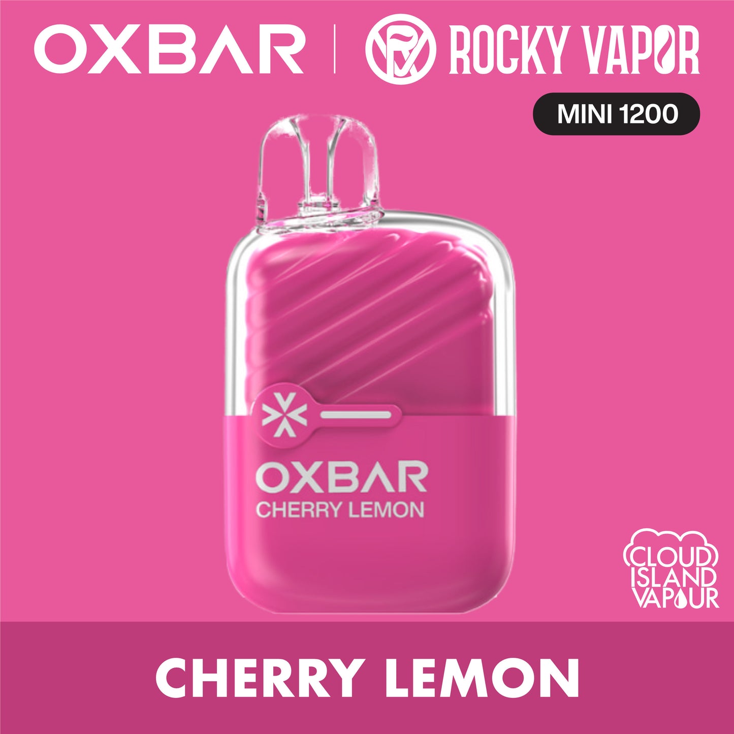 Rocky Vapor Oxbar Mini 1200 Cherry Lemon
