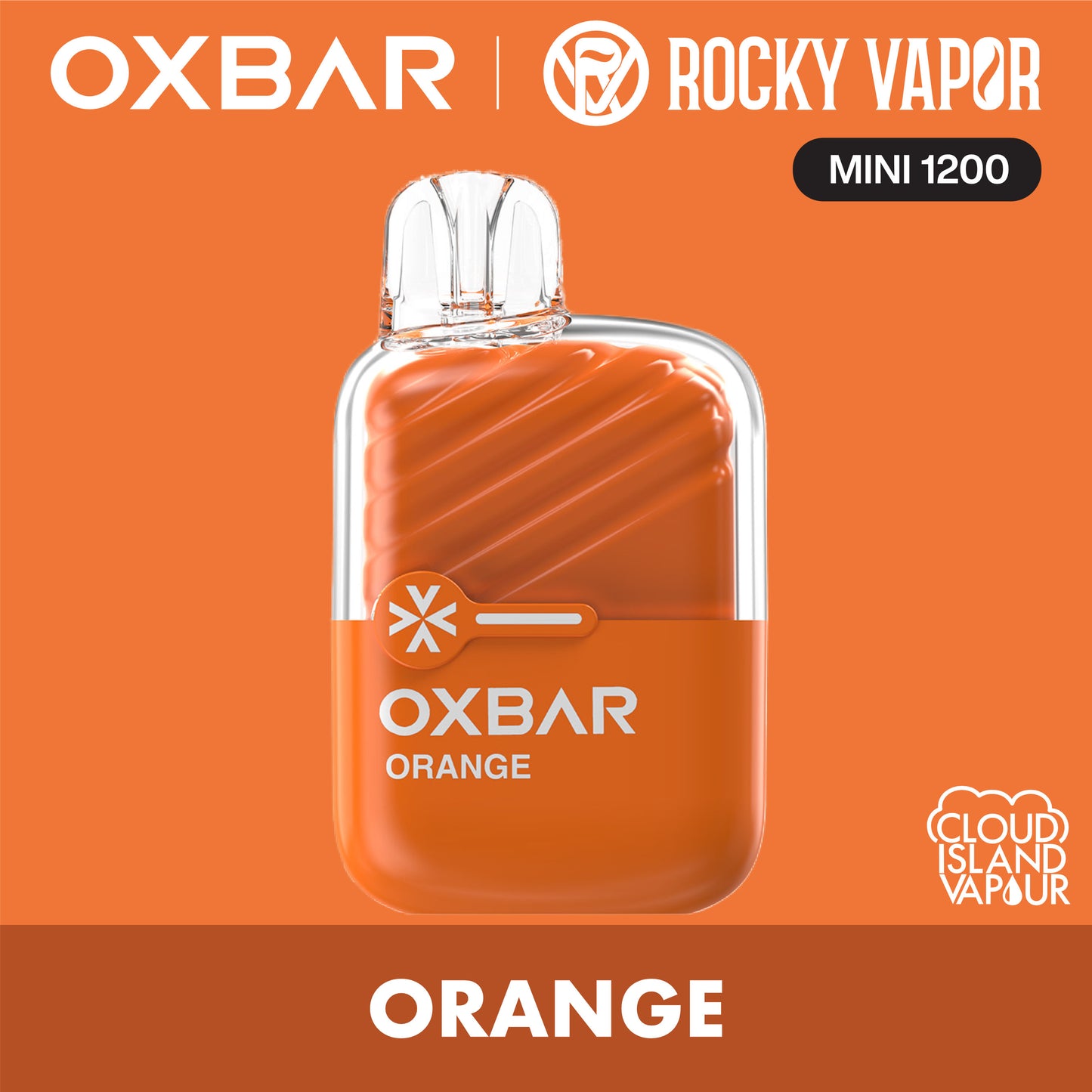 Rocky Vapor Oxbar Mini 1200 Orange