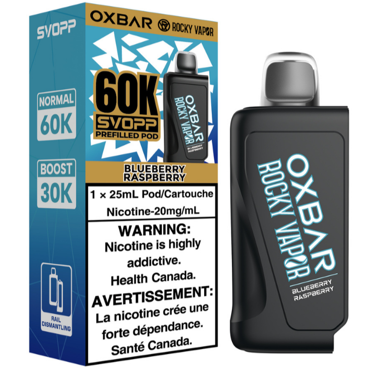 Rocky Vapor Oxbar Svopp 60K Blueberry Raspberry