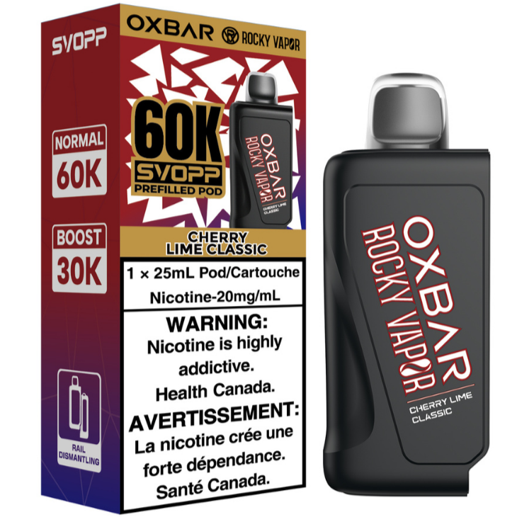 Rocky Vapor Oxbar Svopp 60K Cherry Lime Classic