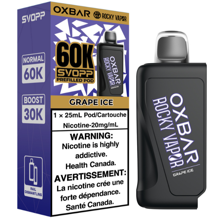 Rocky Vapor Oxbar Svopp 60K Grape Ice