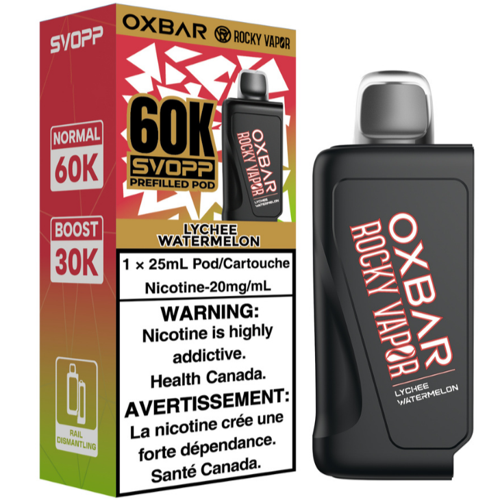 Rocky Vapor Oxbar Svopp 60K Lychee Watermelon
