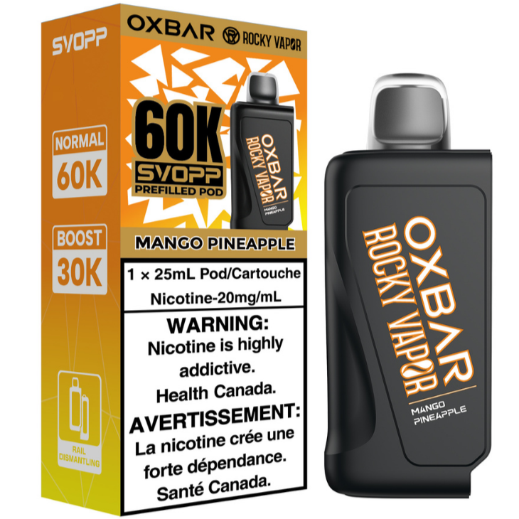 Rocky Vapor Oxbar Svopp 60K Mango Pineapple
