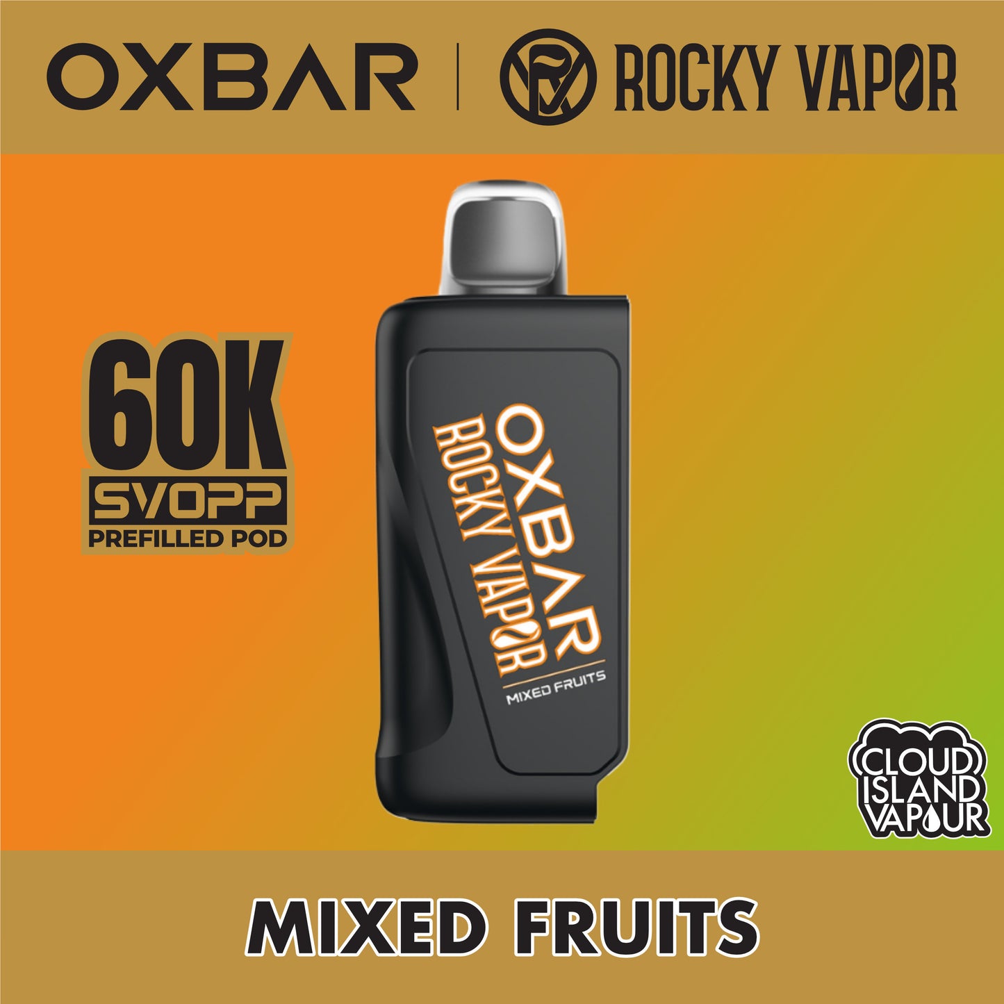Rocky Vapor Oxbar Svopp 60K Prefilled Pod Mixed Fruits