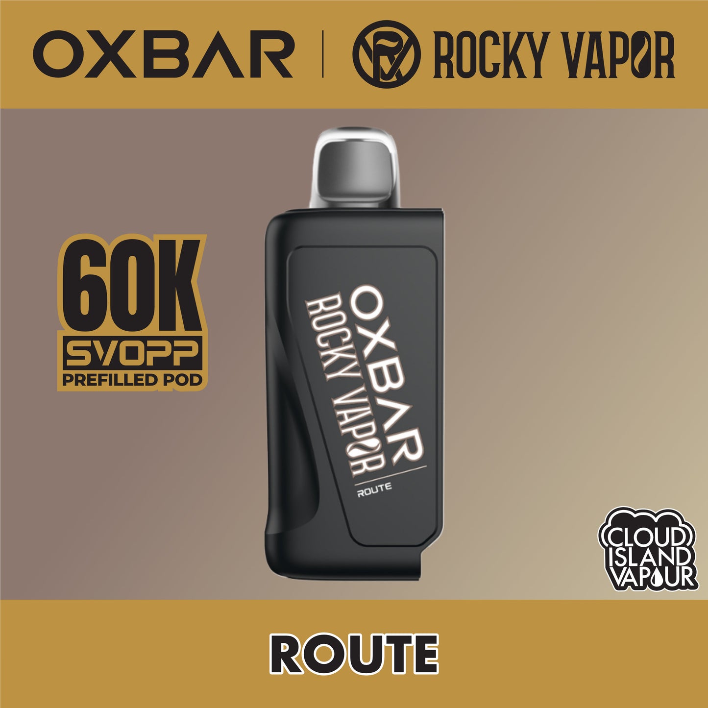 Rocky Vapor Oxbar Svopp 60K Prefilled Pod Route