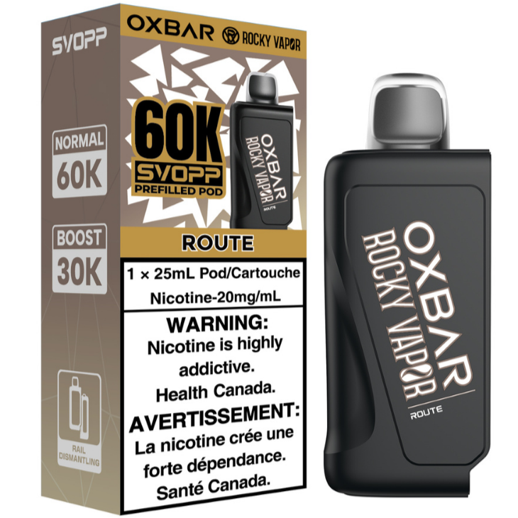 Rocky Vapor Oxbar Svopp 60K Route