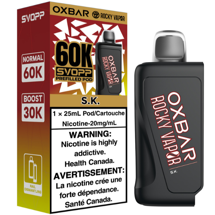 Rocky Vapor Oxbar Svopp 60K S.K.
