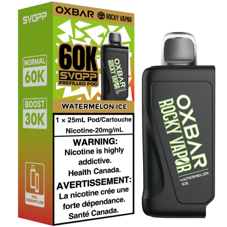 Rocky Vapor Oxbar Svopp 60K Watermelon Ice
