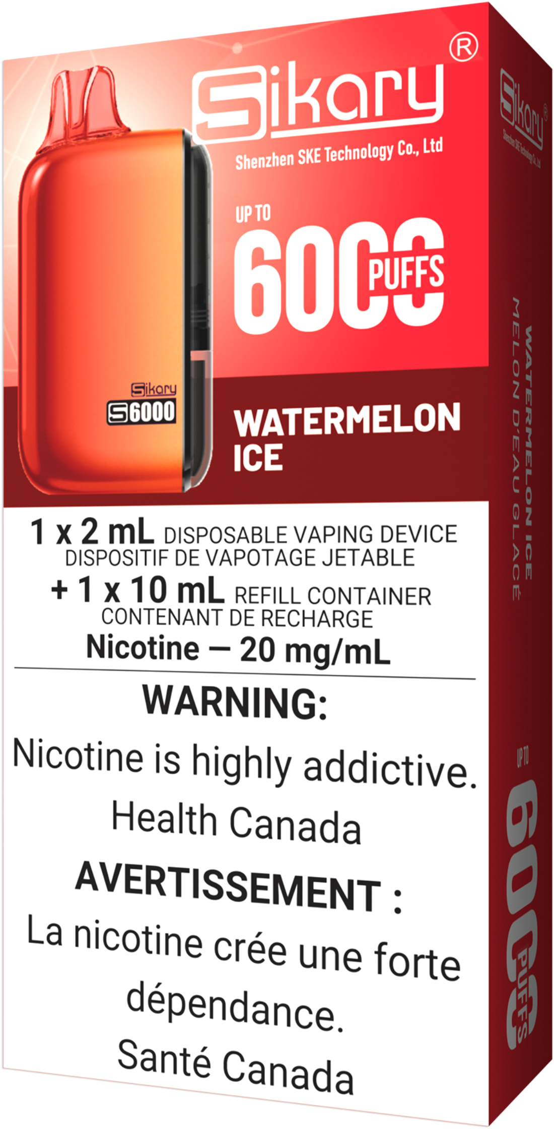 SIKARY S6000 Disposable Vape Watermelon Ice