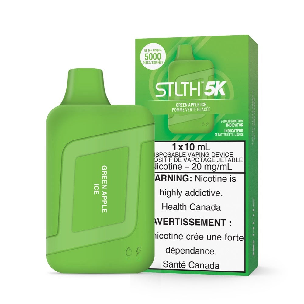 STLTH 5K Disposable Vape - Green Apple Ice Cloud Island Vapour STLTH 5K Disposable Vape - Green Apple Ice Cloud Island Vapour
