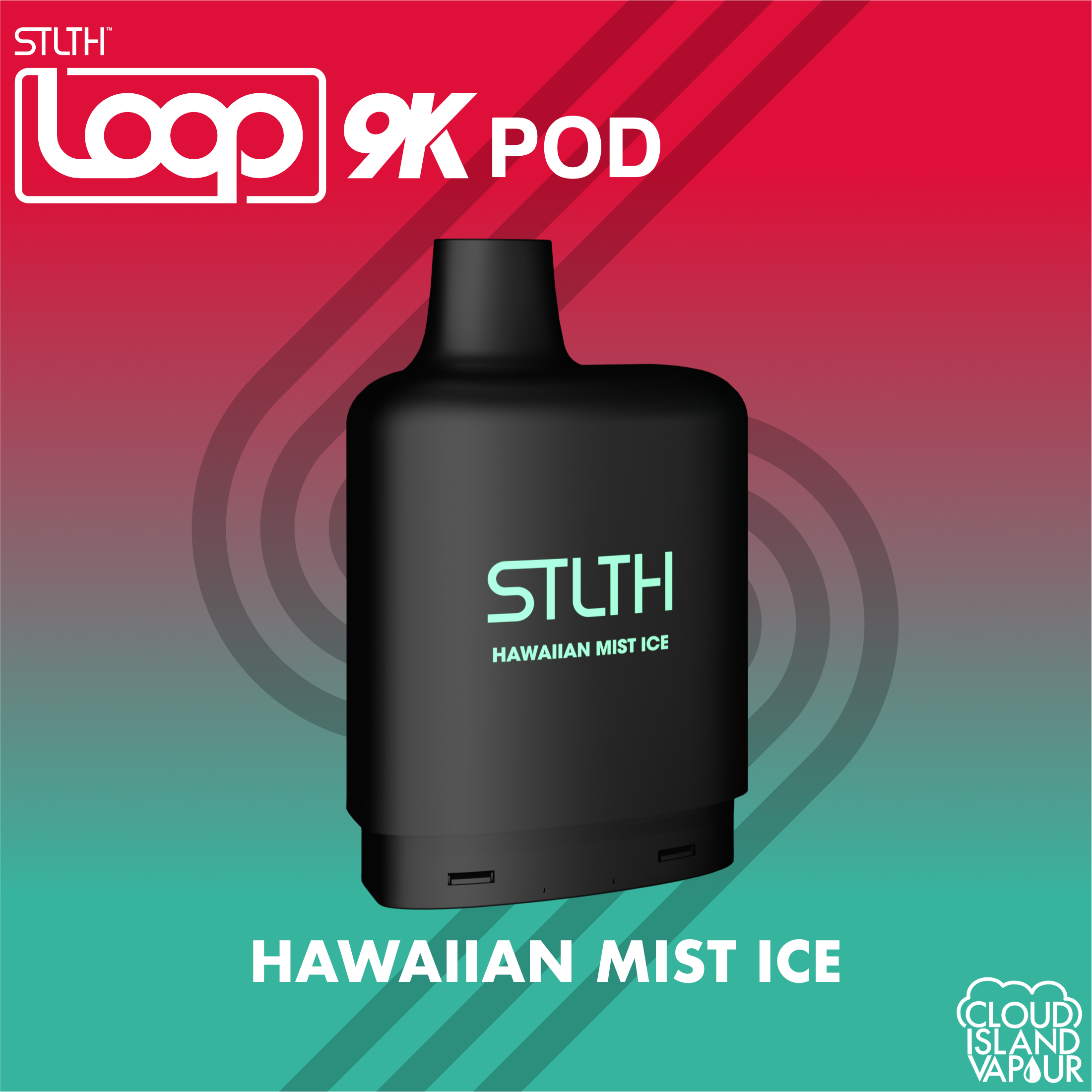 STLTH LOOP 9K Pod Pack - Hawaiian Mist Ice Cloud Island Vapour STLTH LOOP 9K Pod Pack - Hawaiian Mist Ice Cloud Island Vapour