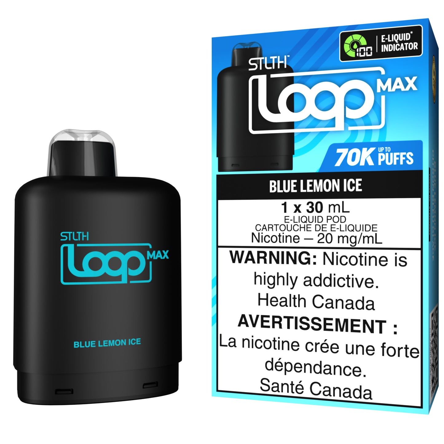 STLTH LOOP MAX 70K Pod Pack Blue Lemon Ice