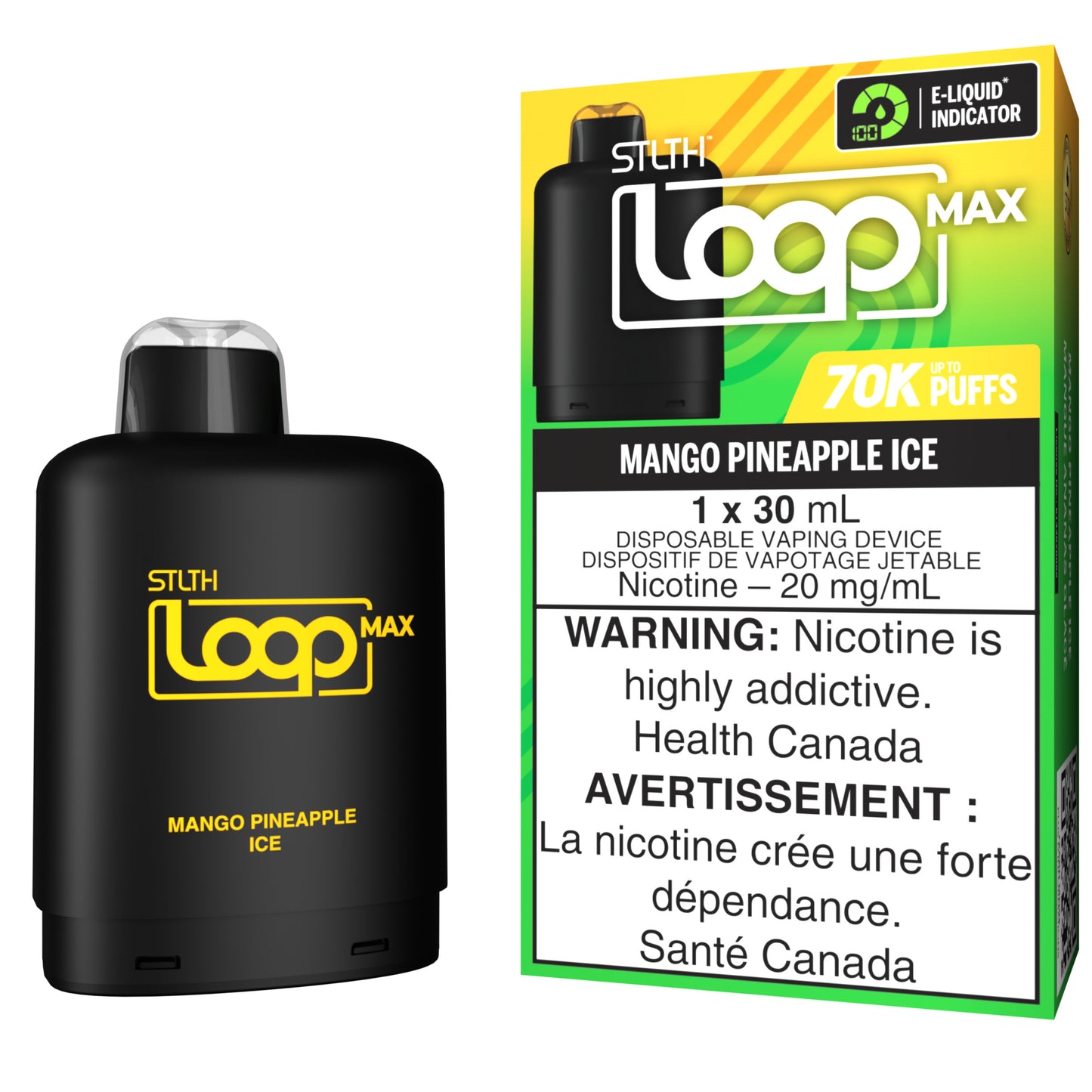 STLTH LOOP MAX 70K Pod Pack Mango Pineapple Ice