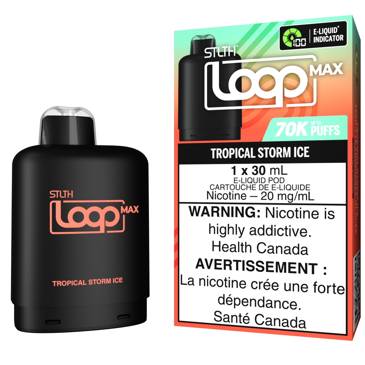 STLTH LOOP MAX 70K Pod Pack Tropical Storm Ice