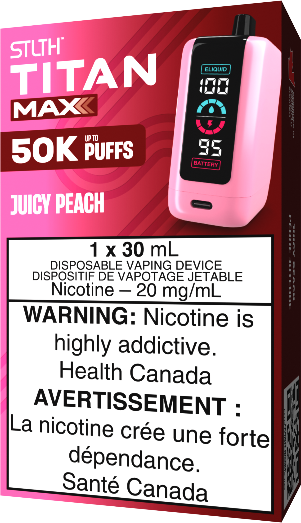 STLTH TITAN MAX Disposable Juicy Peach
