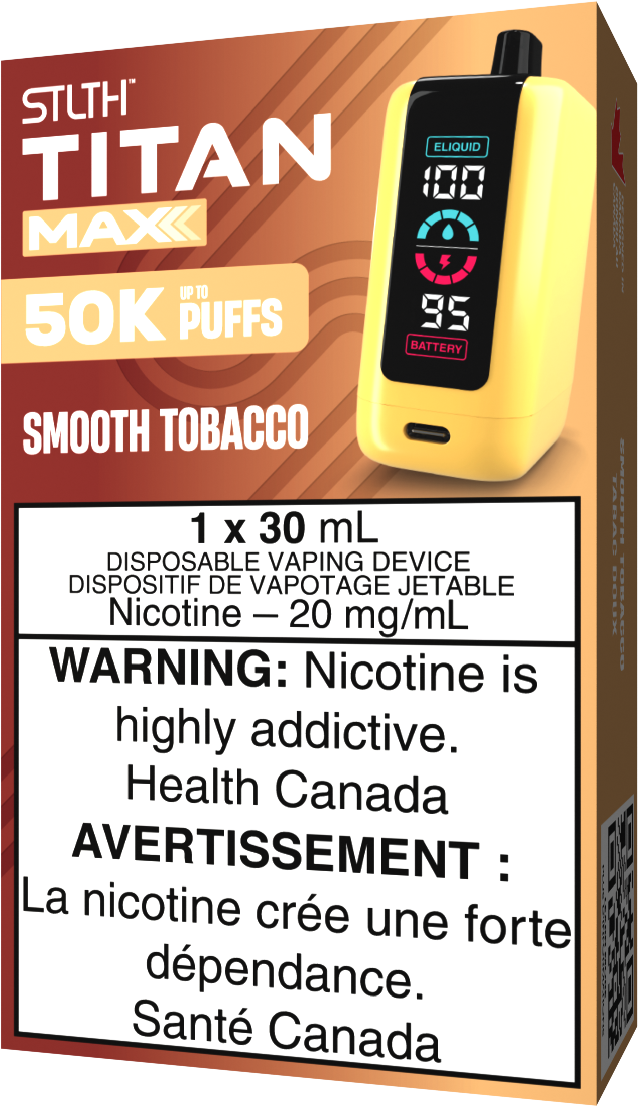 STLTH TITAN MAX Disposable Smooth Tobacco