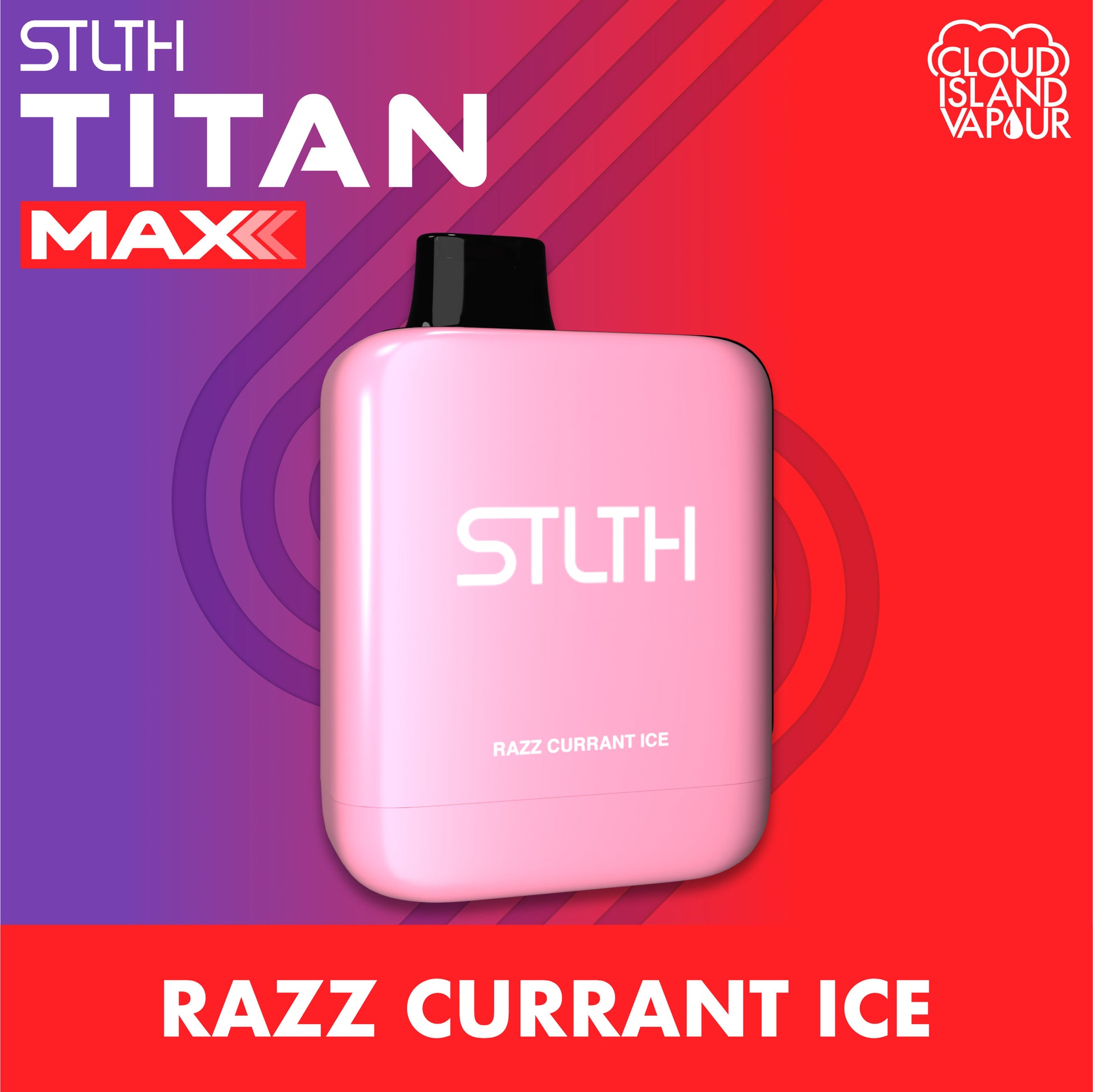 STLTH TITAN MAX Razz Currant Ice