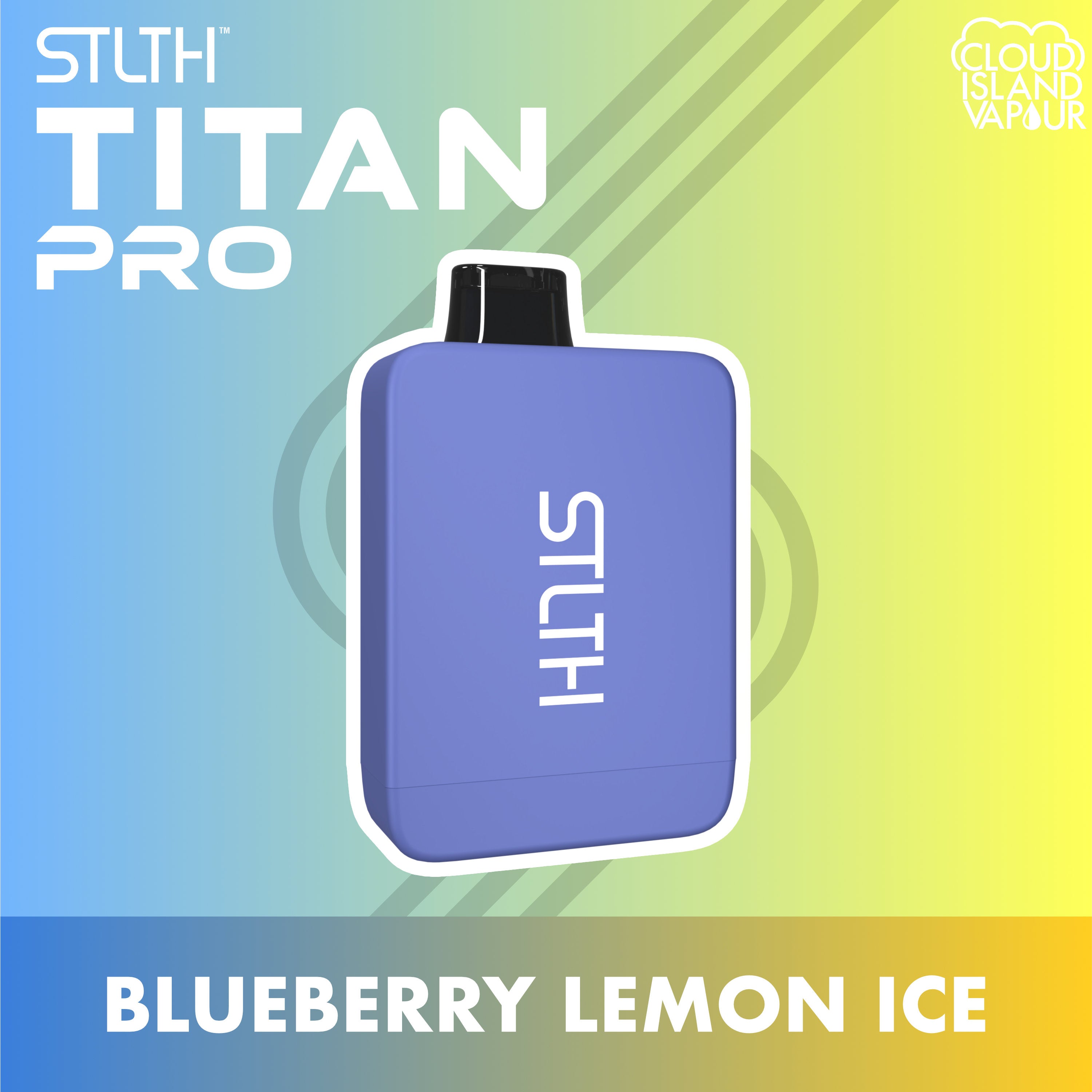 STLTH TITAN PRO Disposable Vape - Blueberry Lemon Ice Cloud Island Vapour STLTH TITAN PRO Disposable Vape - Blueberry Lemon Ice Cloud Island Vapour