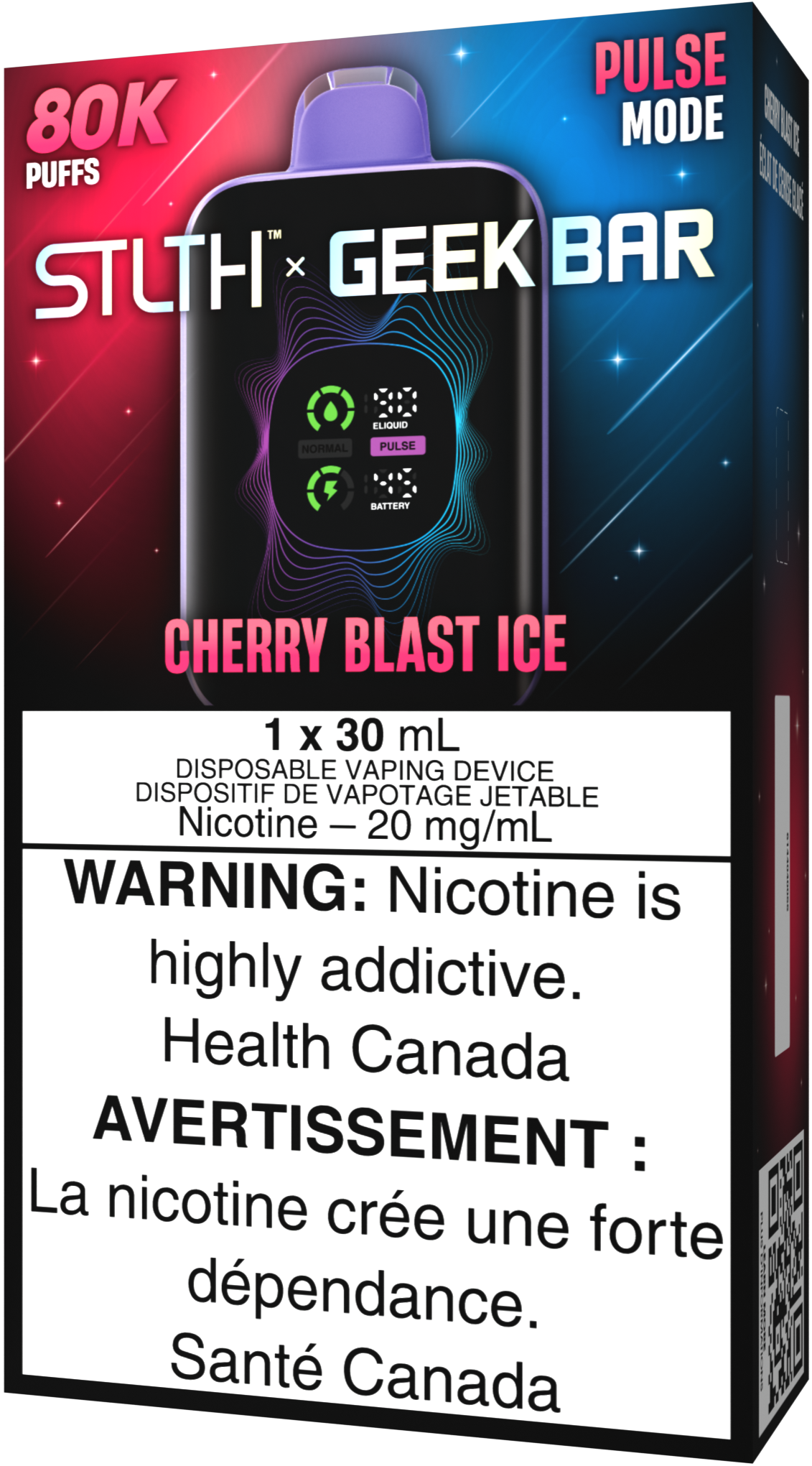 STLTH X GEEK BAR Disposable Cherry Blast Ice