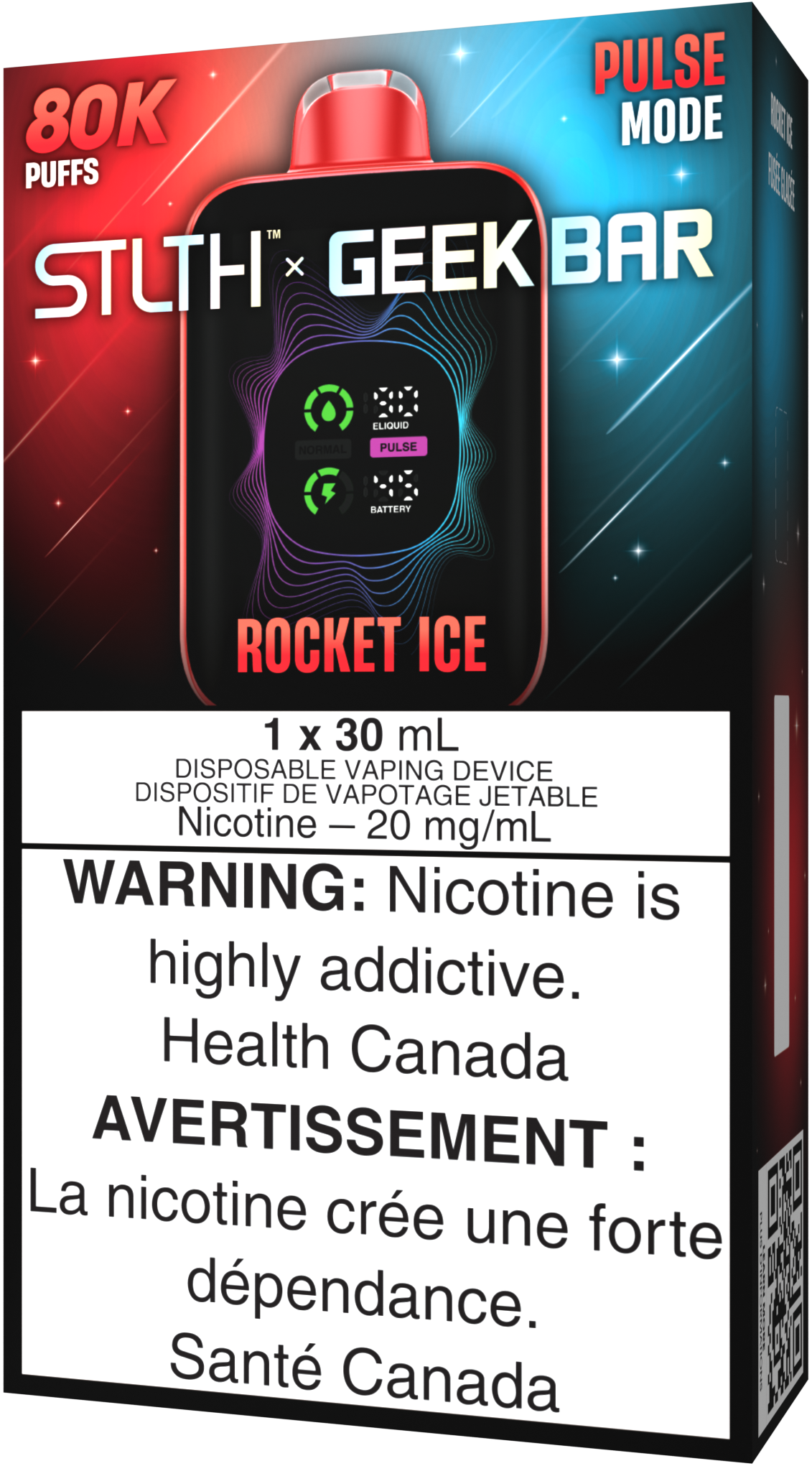 STLTH X GEEK BAR Disposable Rocket Ice