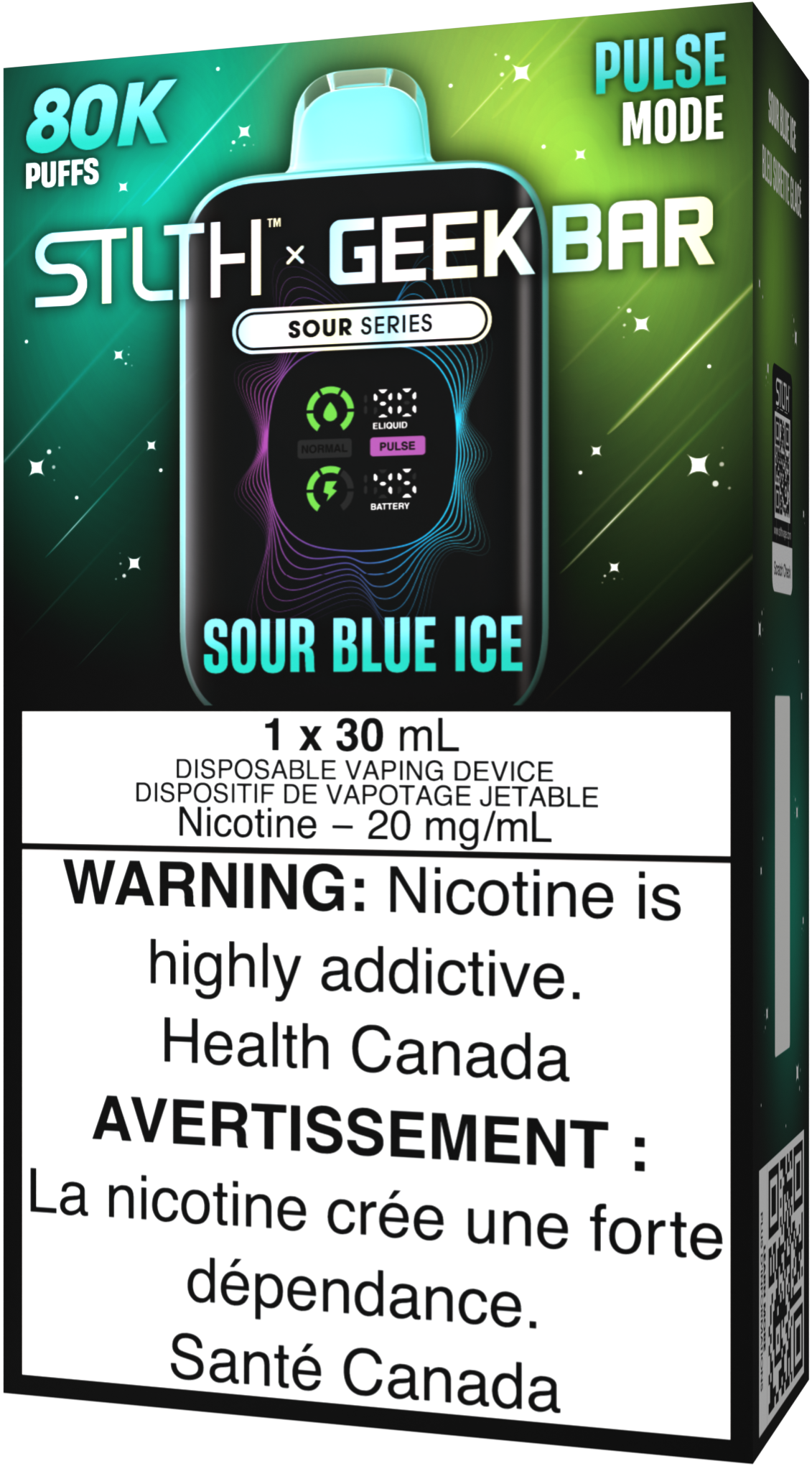 STLTH X GEEK BAR Disposable Sour Blue Ice