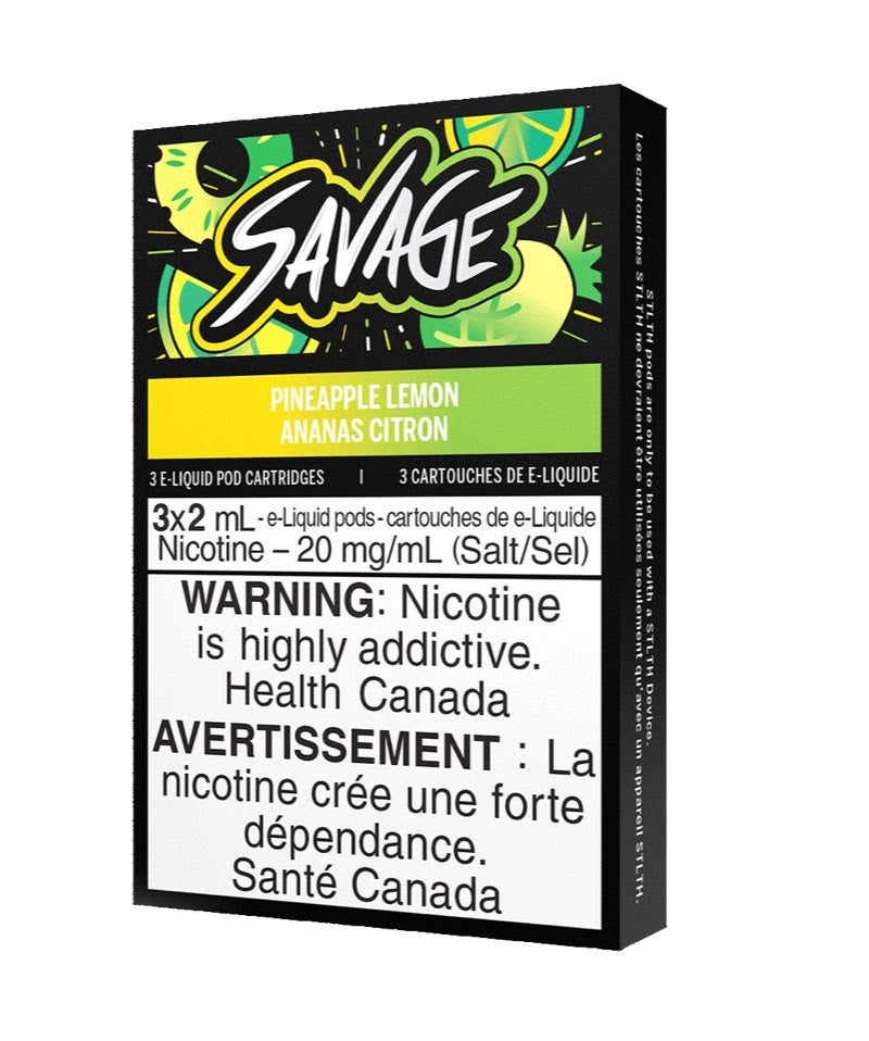 STLTH Savage vape Pods - Pineapple Lemon