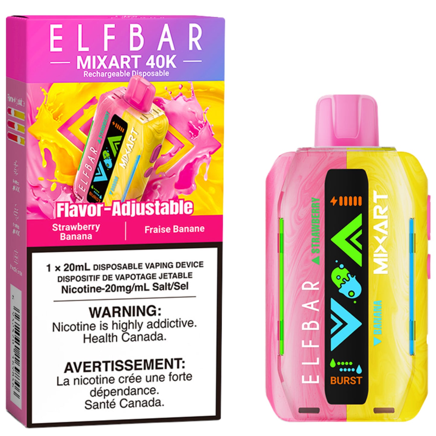 Strawberry Banana ELF BAR MIXART 40K
