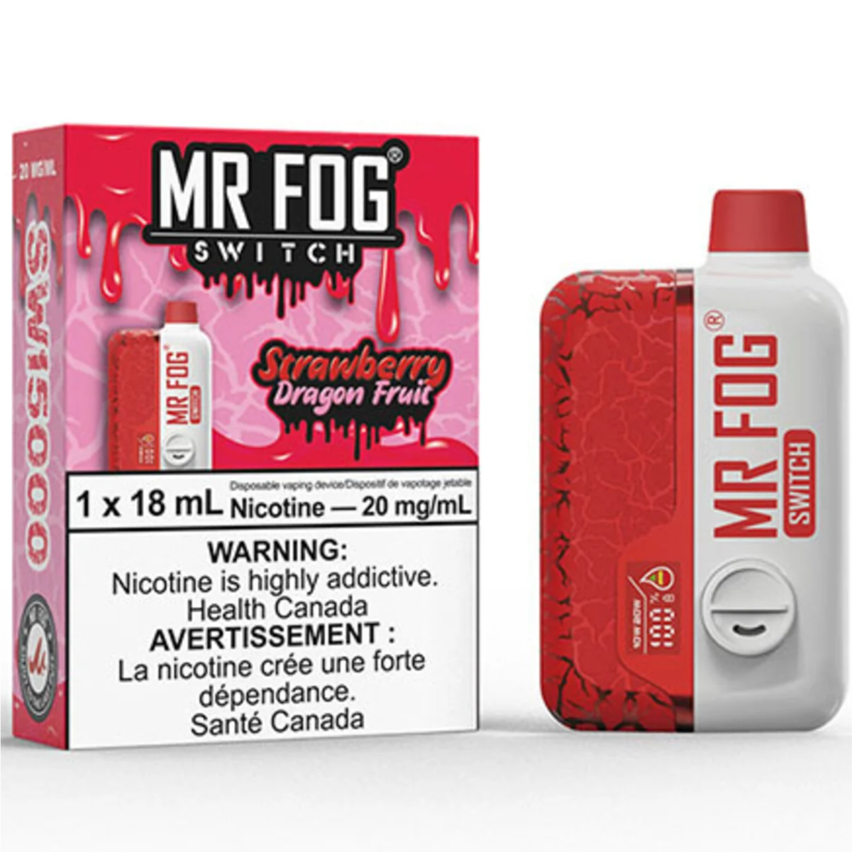 MR FOG SWITCH SW15000 Disposable Vape - Strawberry Dragon Fruit Cloud Island Vapour MR FOG SWITCH SW15000 Disposable Vape - Strawberry Dragon Fruit Cloud Island Vapour