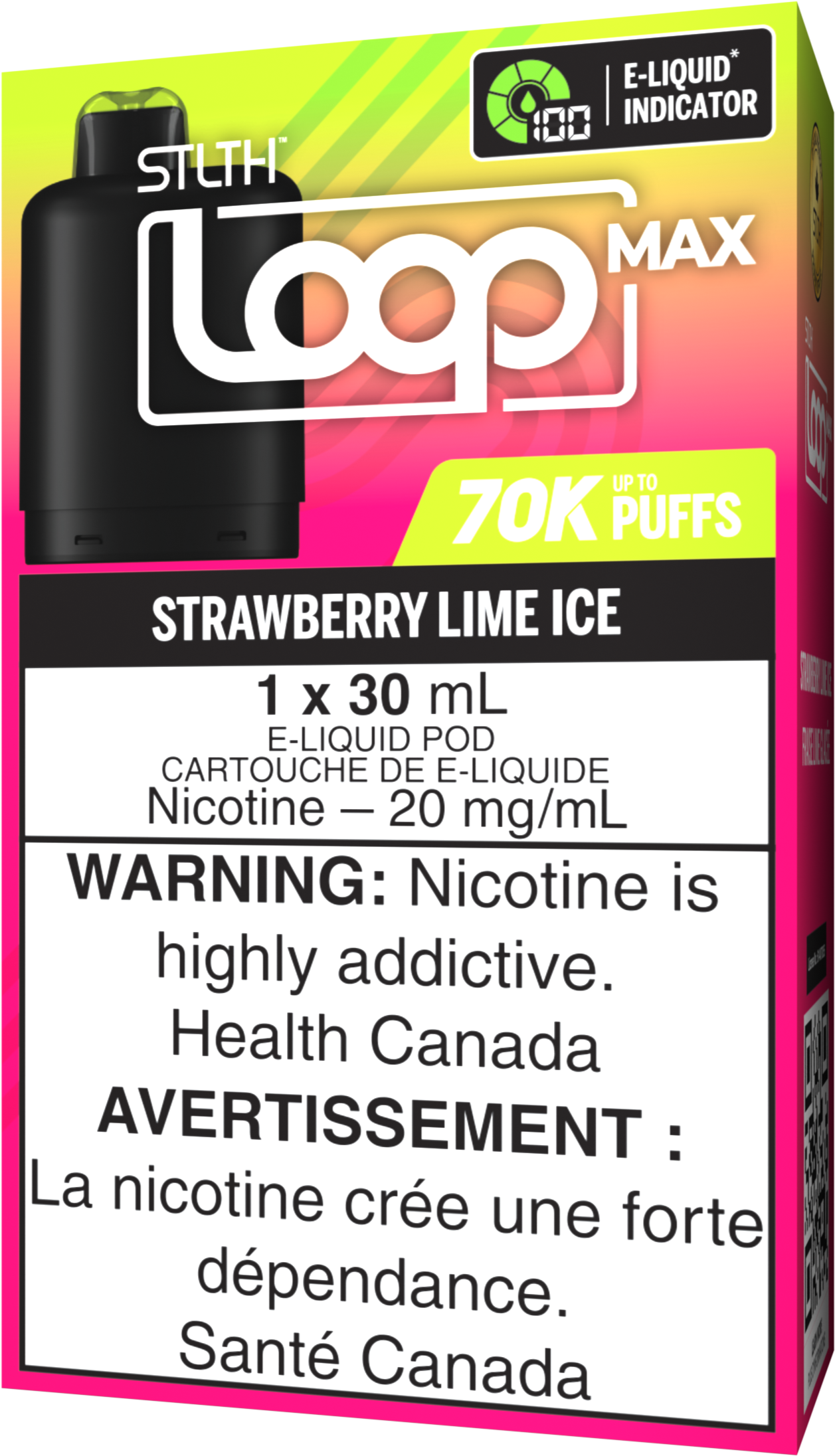 Strawberry Lime Ice STLTH LOOP MAX Pod Pack