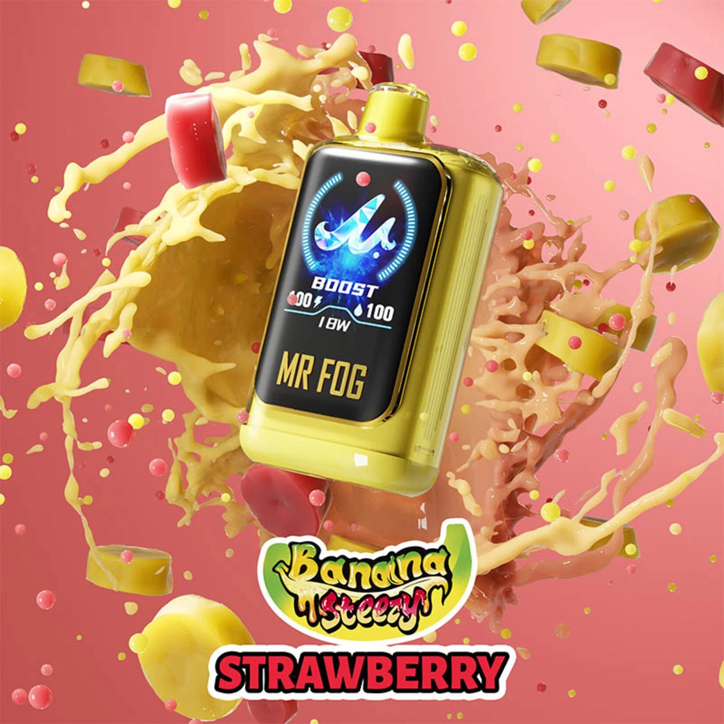 Strawberry MR FOG NOVA Banana Steezy Disposable Vape