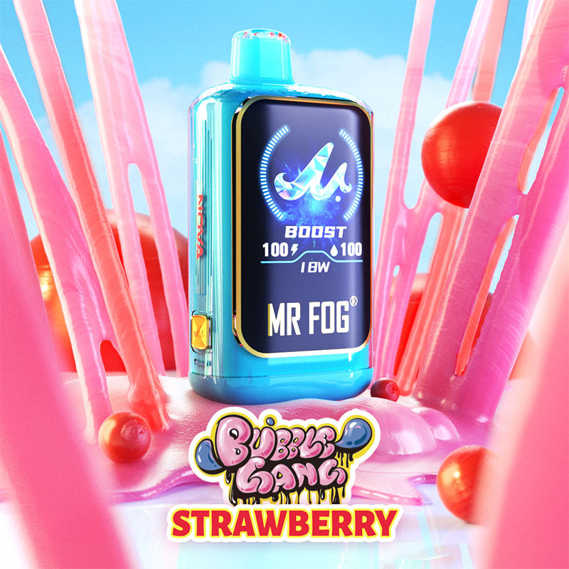 Strawberry MR FOG NOVA Bubble Gang Disposable Vape