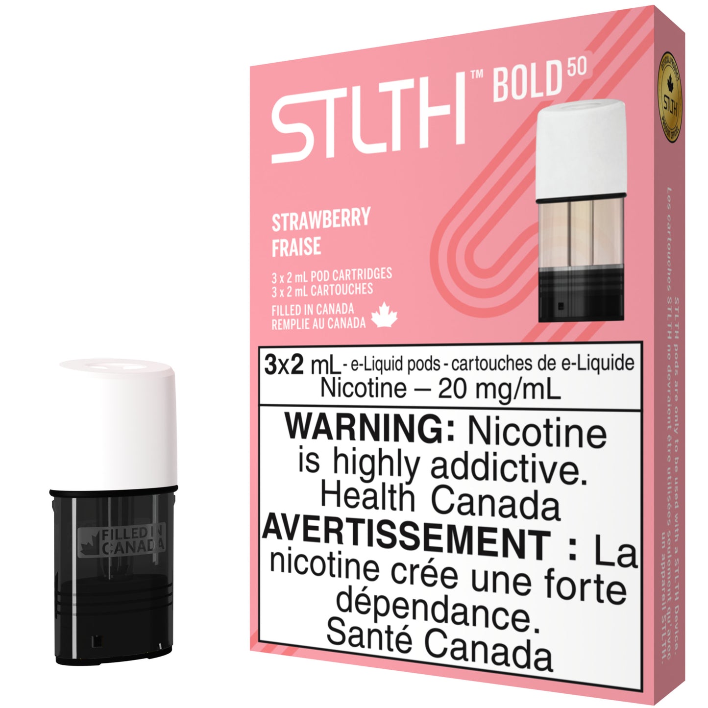 Strawberry STLTH Pod Pack BOLD 50
