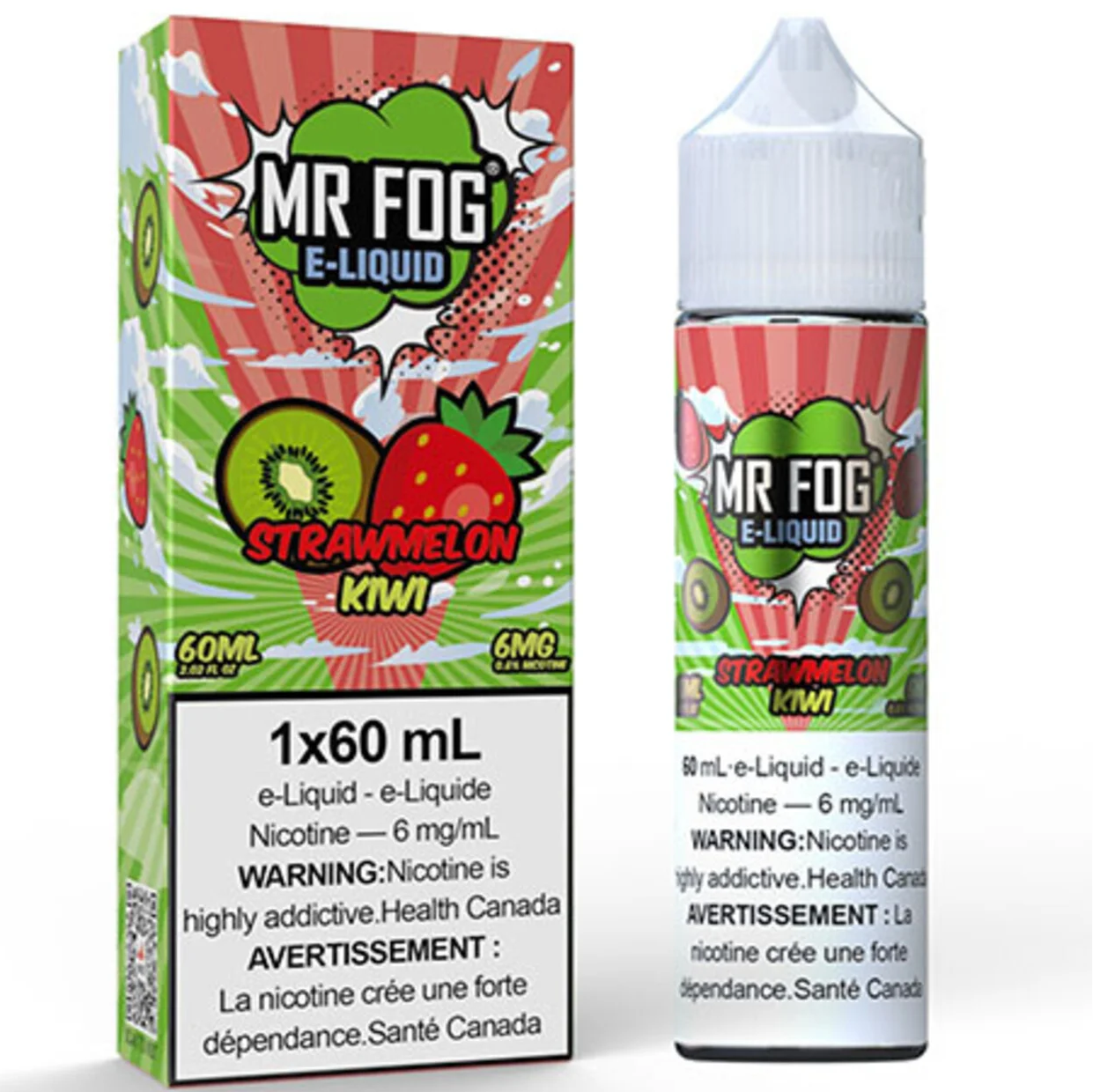 MR FOG E-Liquid 60mL - Strawmelon Kiwi Cloud Island Vapour MR FOG E-Liquid 60mL - Strawmelon Kiwi Cloud Island Vapour