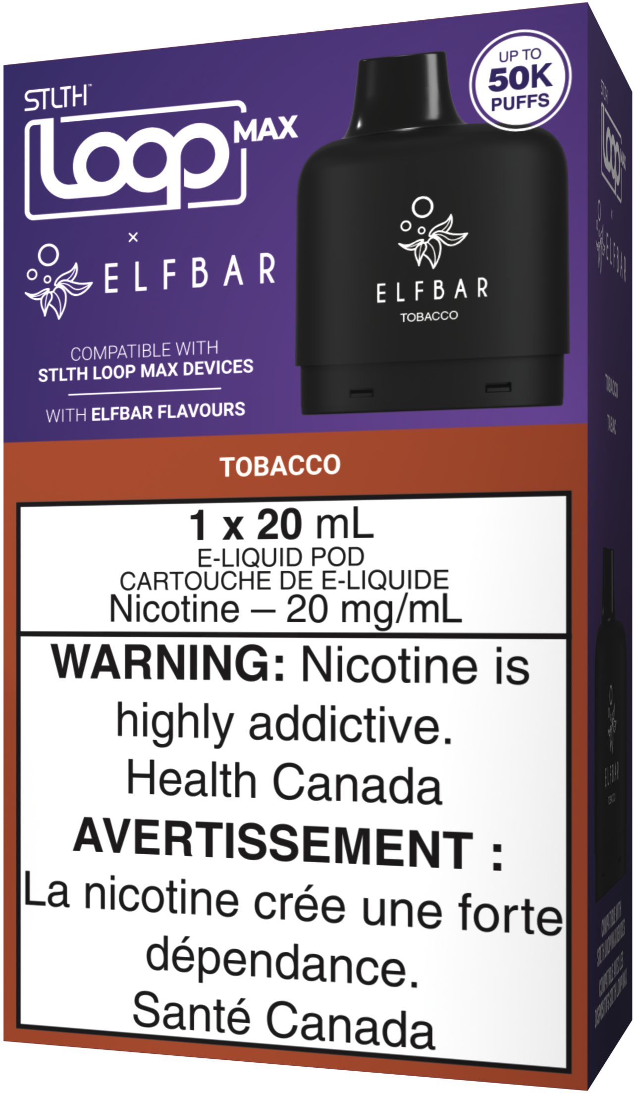 Tobacco STLTH LOOP MAX X ELFBAR Pod Pack