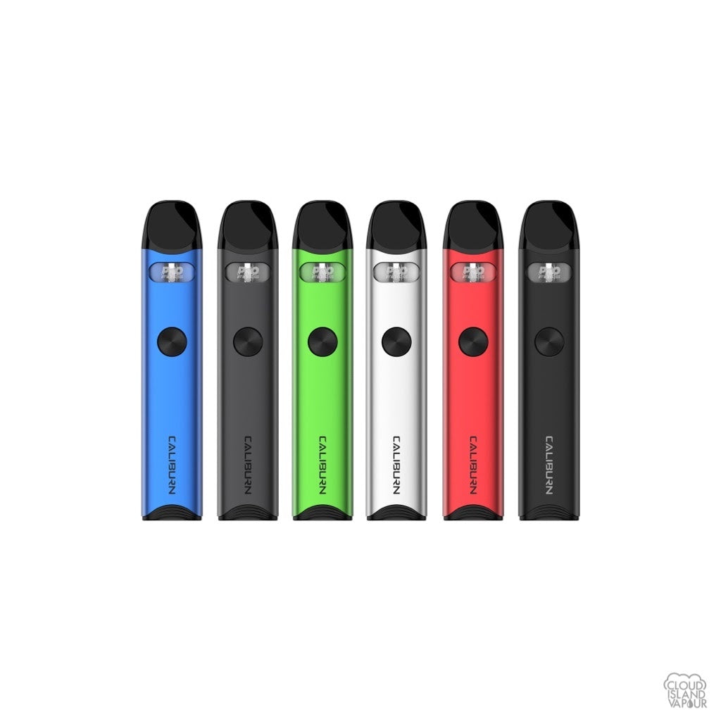 Uwell Caliburn A3 Pod system vape device starter kits in 6 colours