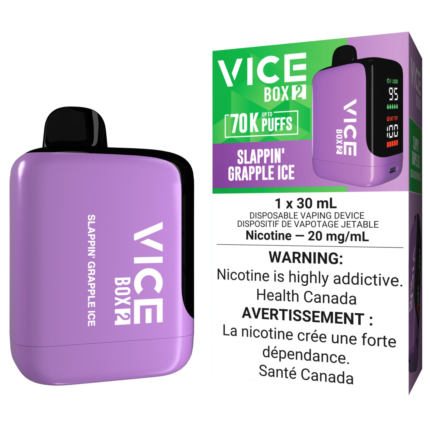 VICE BOX 2 70K Disposable Vape Slappin' Grapple Ice
