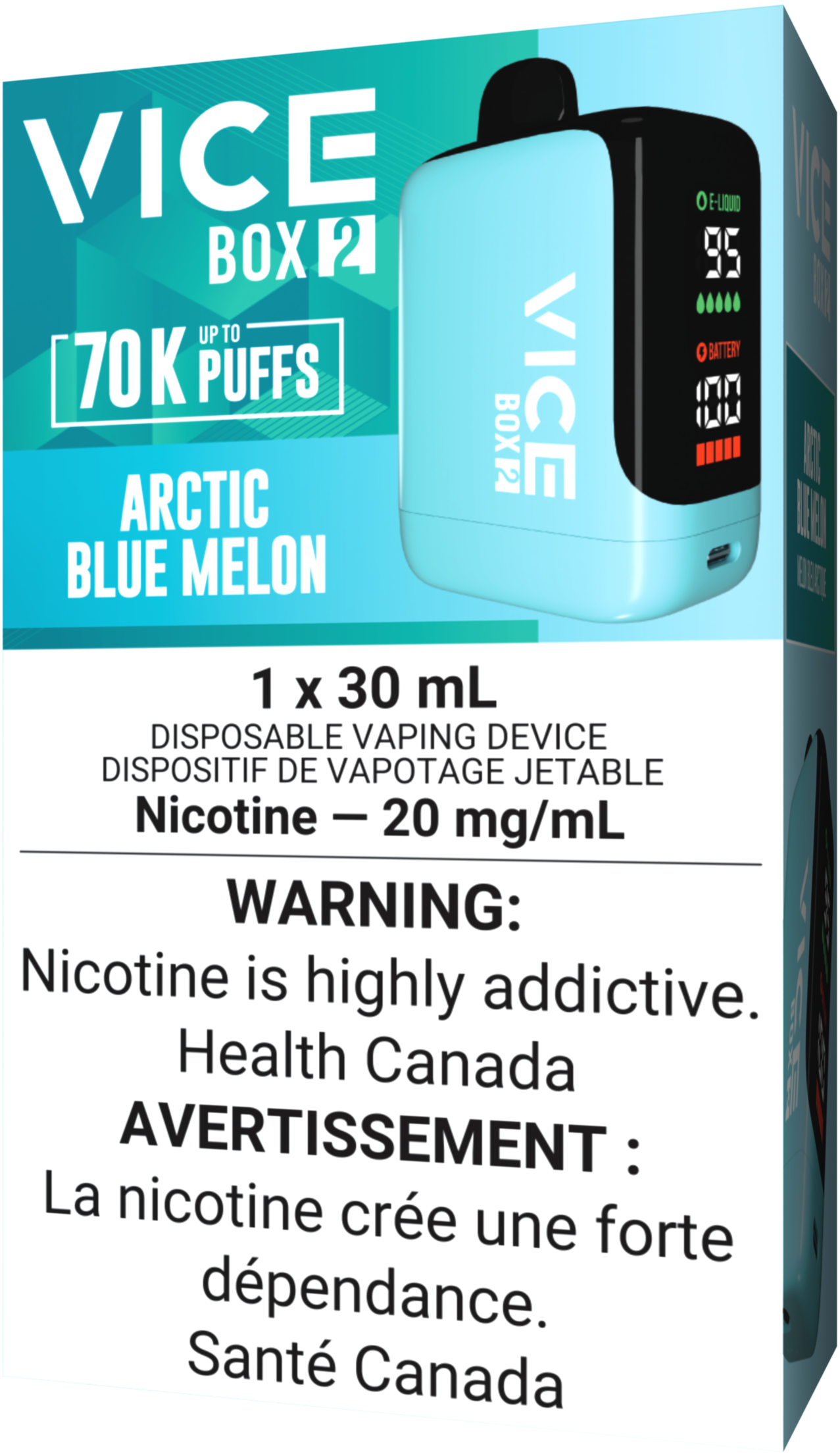 VICE BOX 2 70K Vape Arctic Blue Melon