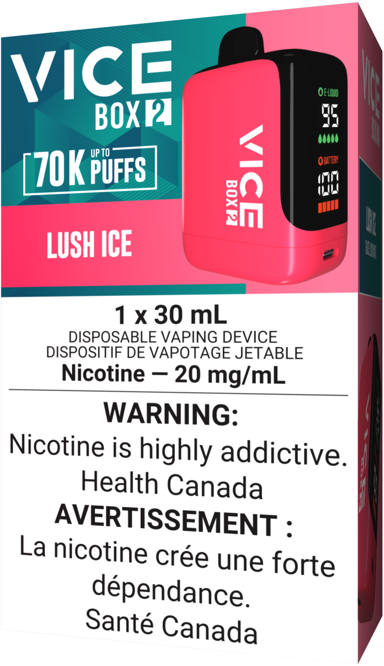 VICE BOX 2 70K Vape Lush Ice