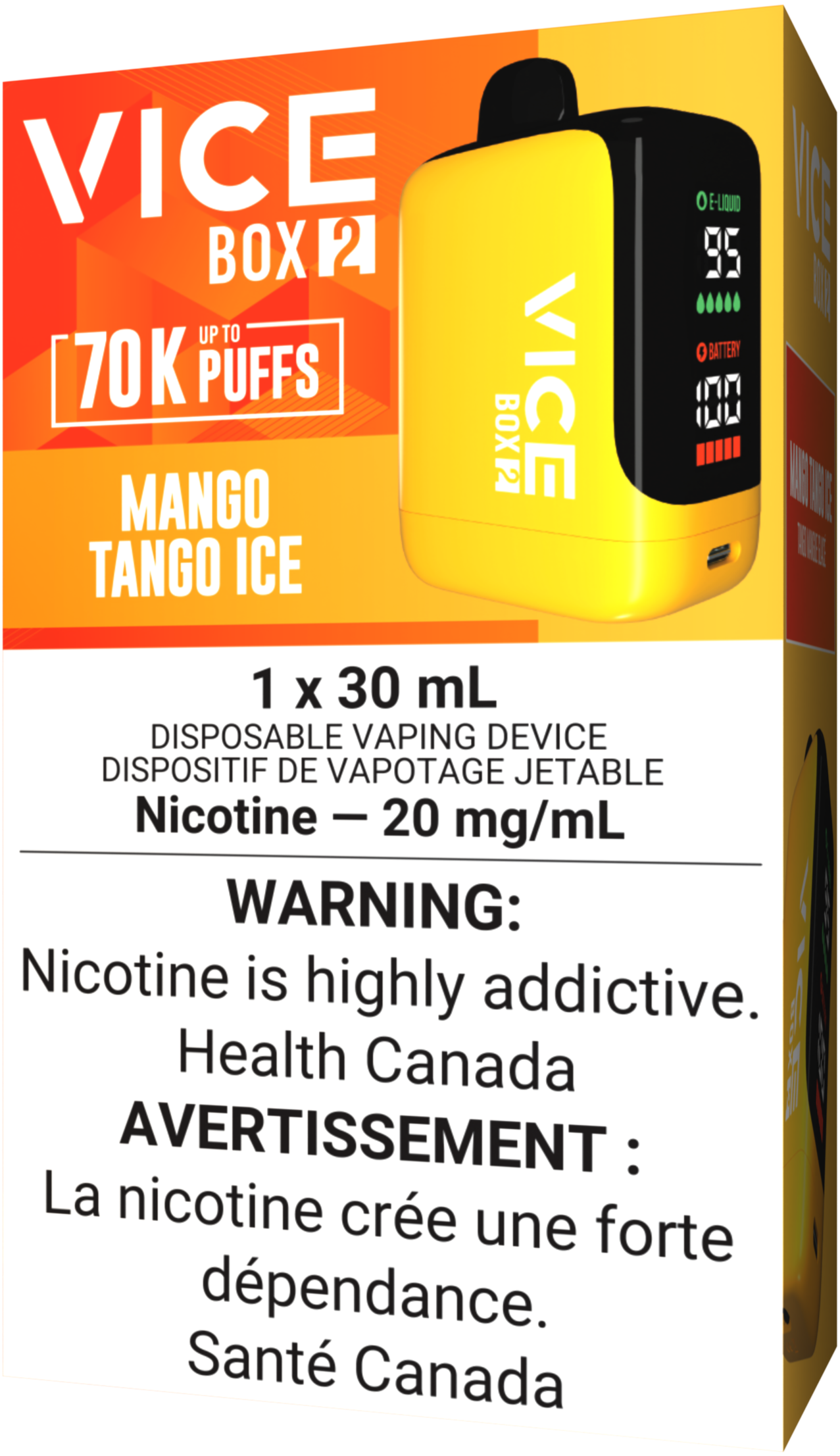 VICE BOX 2 70K Vape Mango Tango Ice