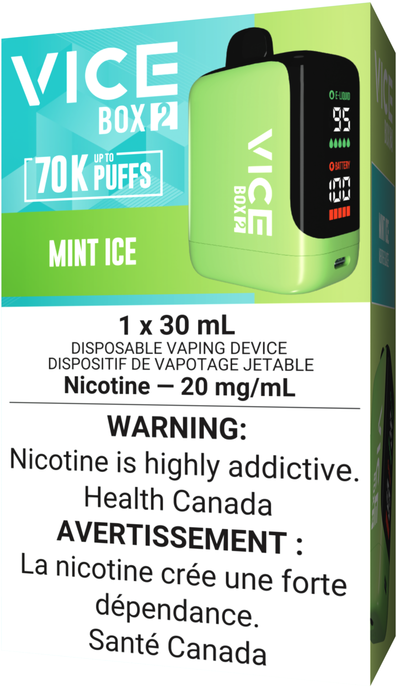VICE BOX 2 70K Vape Mint Ice