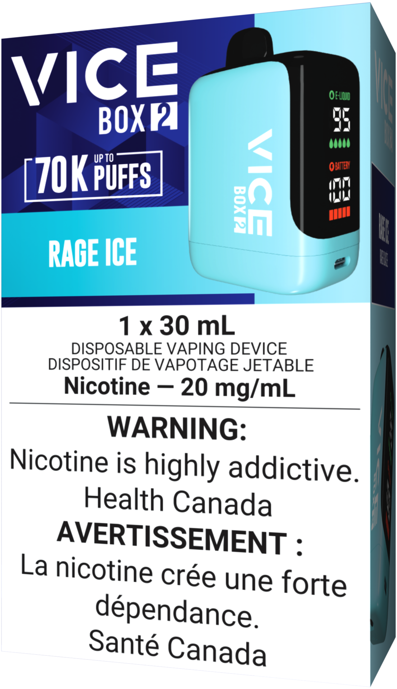 VICE BOX 2 70K Vape Rage Ice