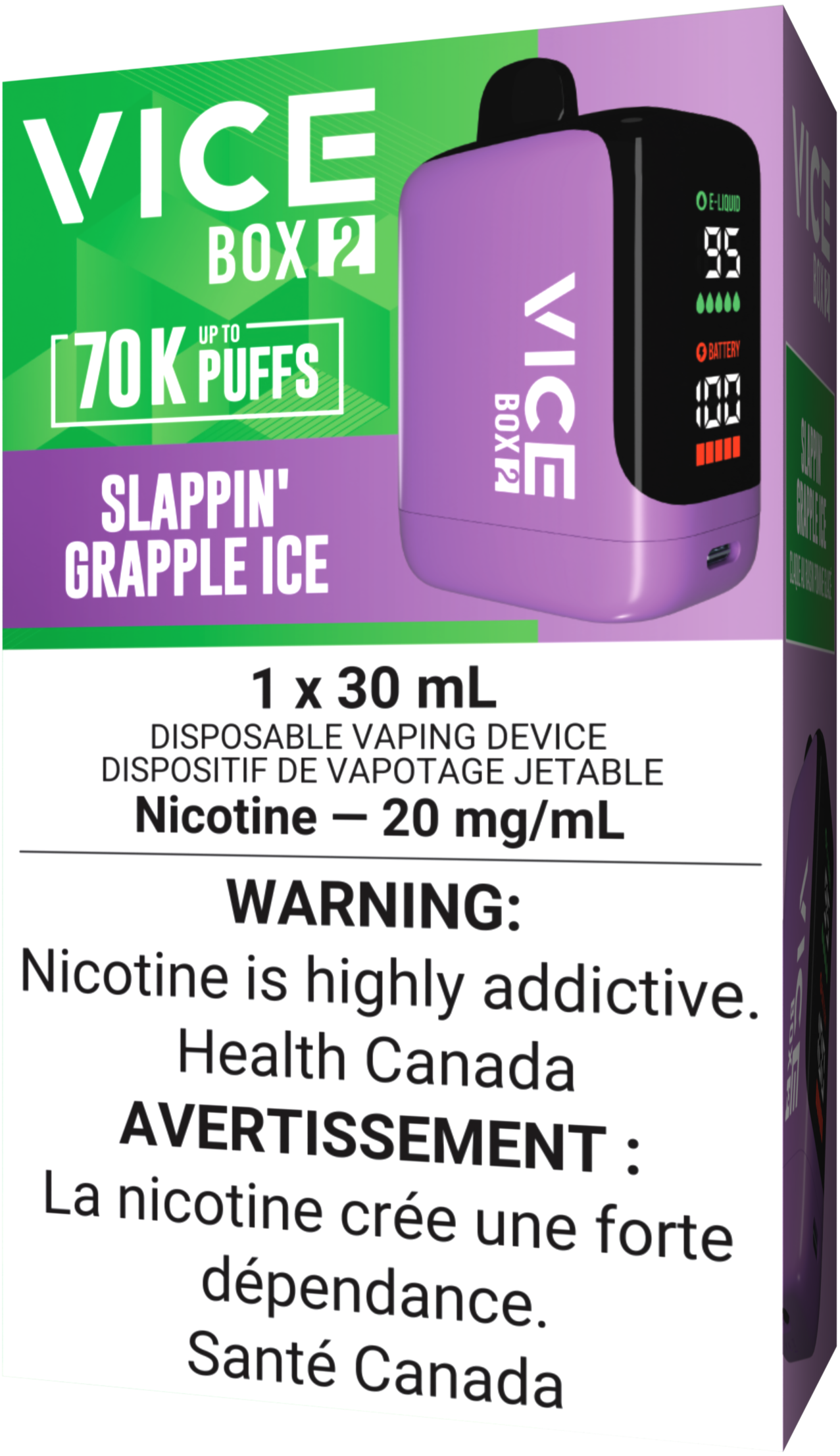 VICE BOX 2 70K Vape Slappin' Grapple Ice
