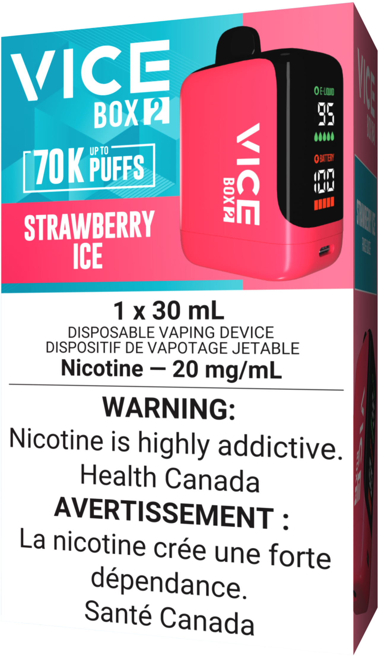 VICE BOX 2 70K Vape Strawberry Ice
