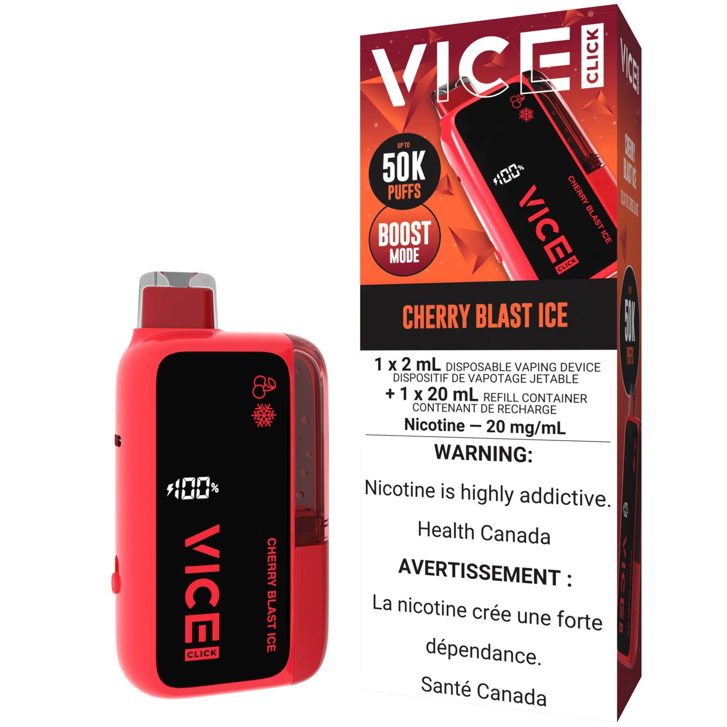 VICE CLICK Disposable Cherry Blast Ice