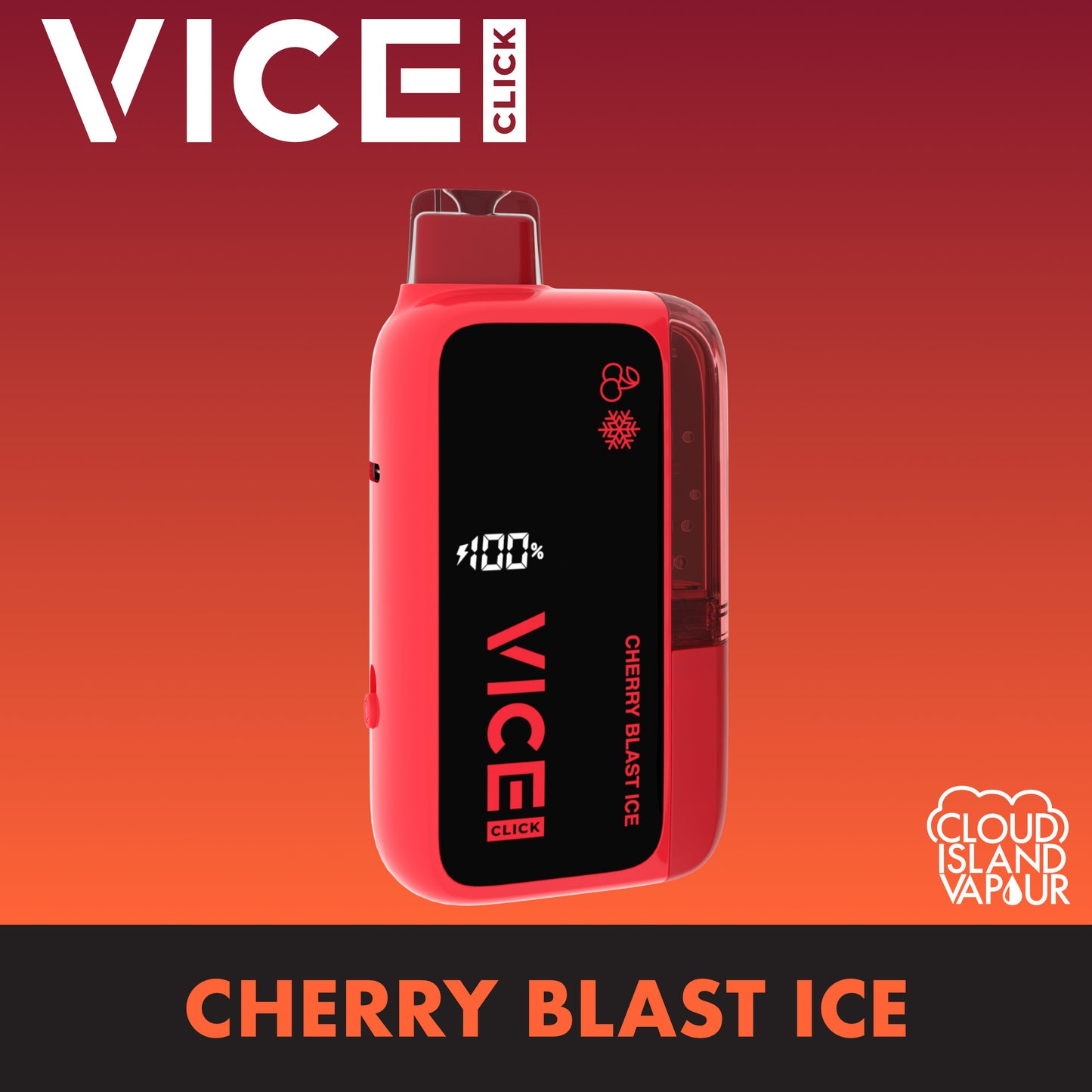 VICE CLICK Disposable Vape Cherry Blast Ice