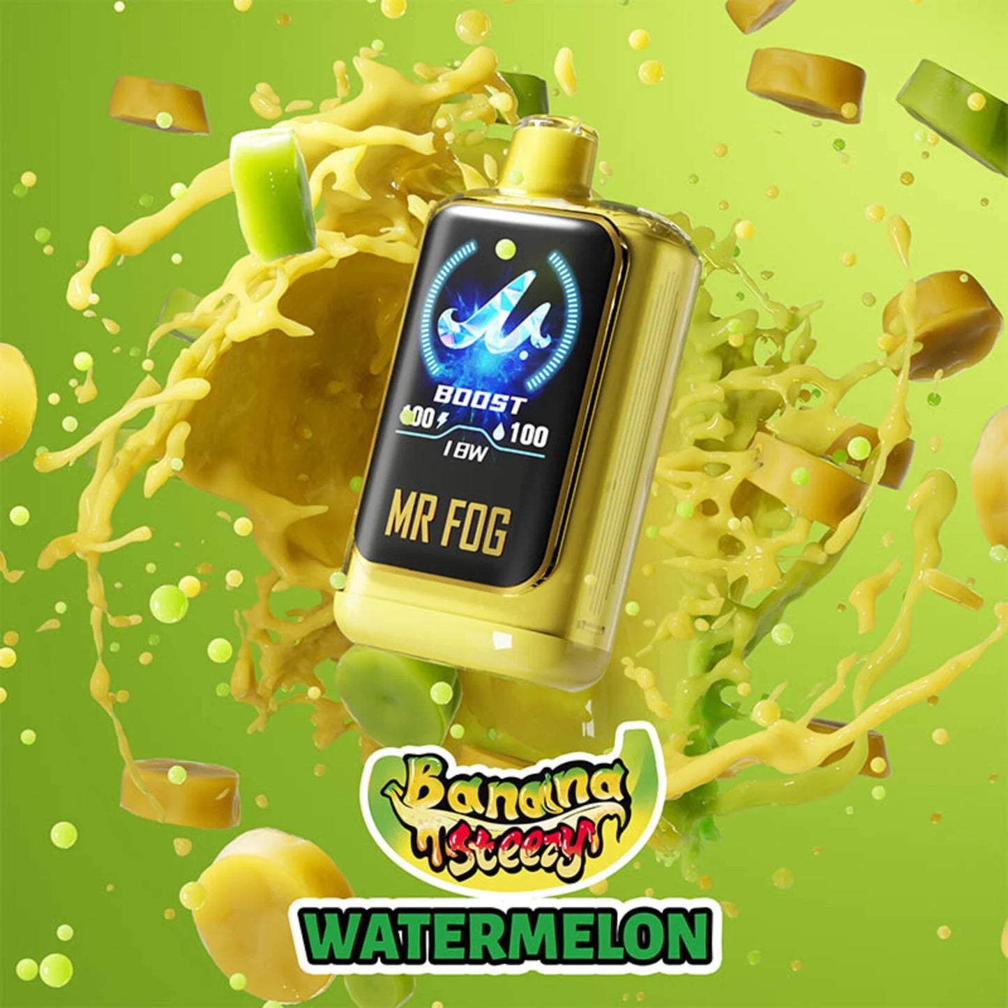 Watermelon MR FOG NOVA Banana Steezy Disposable Vape