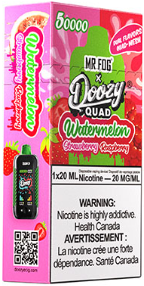 Watermelon Strawberry Watermelon Raspberry DOOZY QUAD Disposable