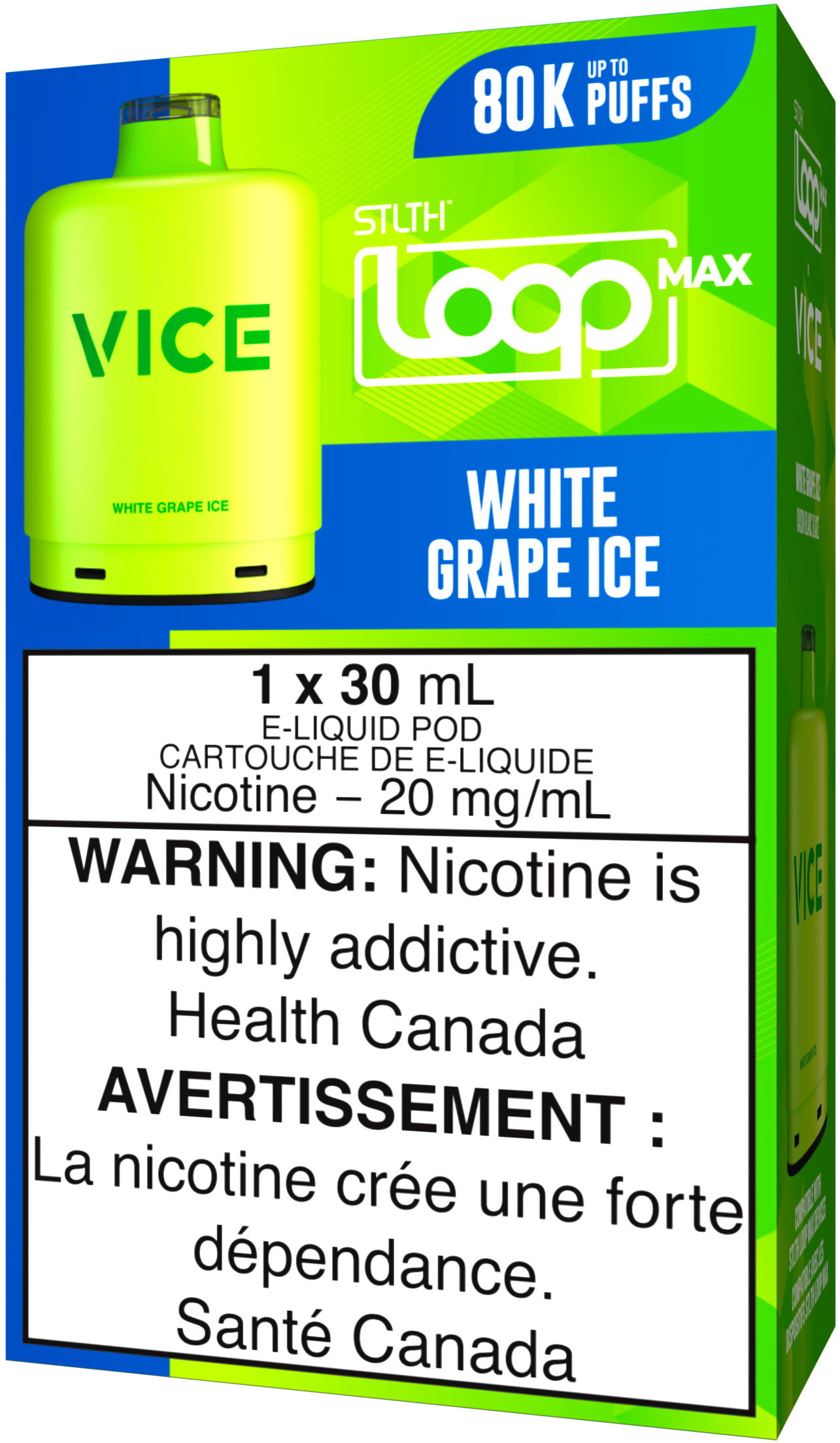 White Grape Ice STLTH LOOP MAX X VICE Pod Pack